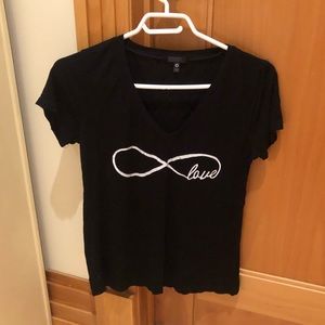 Black infinity T-shirt